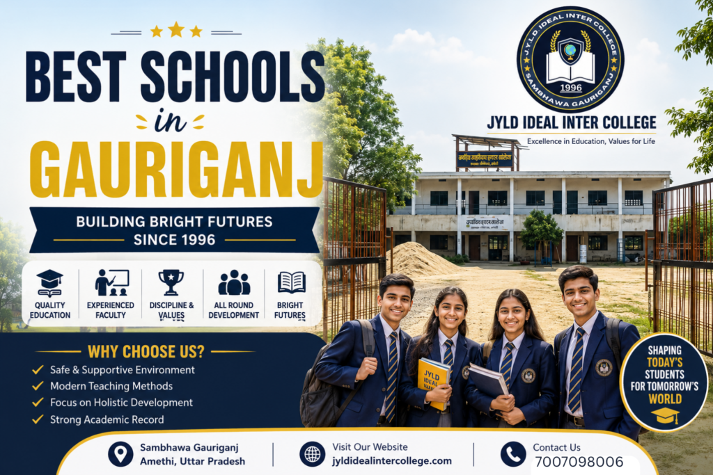 JYLD Ideal Inter College school campus banner showcasing one of the Best Schools in Gauriganj, Sambhawa Amethi with quality education and modern learning environment.